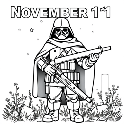 Colorier : 11 novembre, coloriage pour enfants