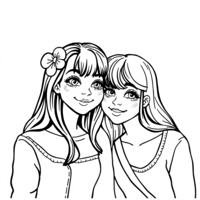 12 Ans Coloriage Filles BFF