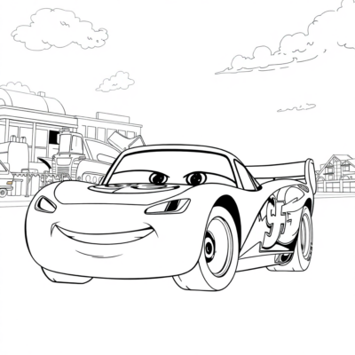 Coloriez : Cars – La victoire de Lightning McQueen