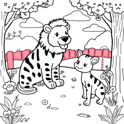 Livre de coloriage : Pour les enfants de 4 à 5 ans – Les animaux apprennent les lettres