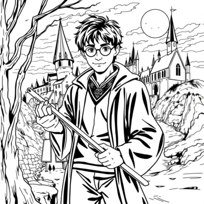 Coloriage : Harry Potter