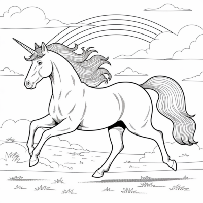 Coloriage Licorne
