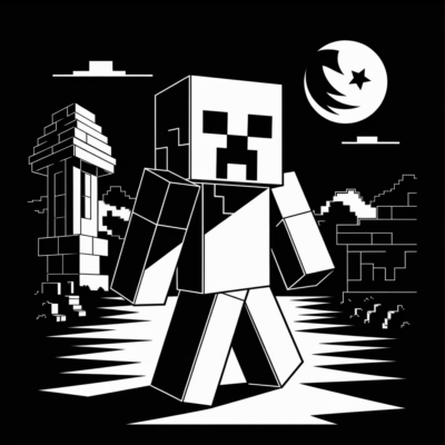 Minecraft – Le Creeper se faufile la nuit