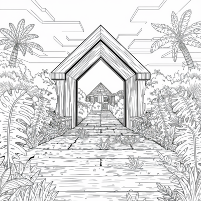 Minecraft – Portail vers le Nether dans la jungle