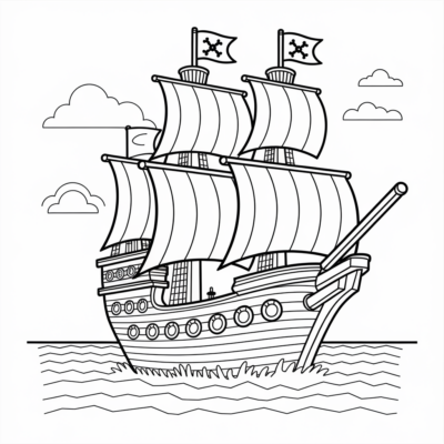 Minecraft – Bateau pirate dans l’océan