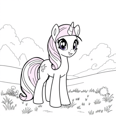 Livre de coloriage : My Little Pony – Twilight Sparkle à Equestria