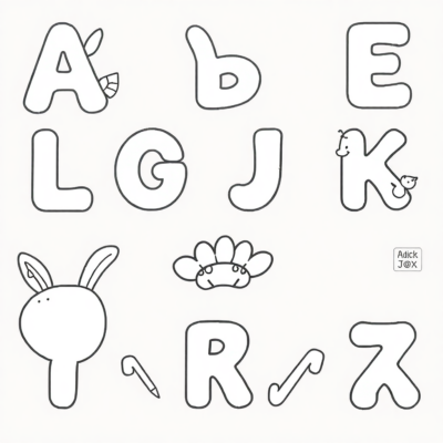 Alphabet de coloriage