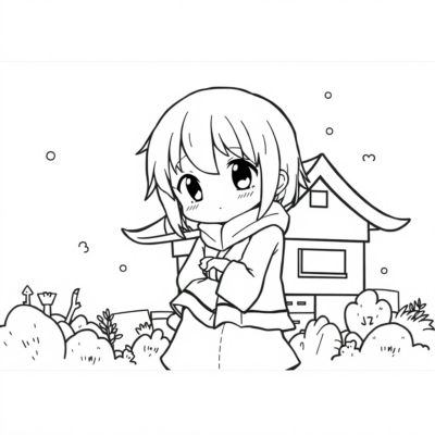 Mangas à Colorier à Imprimer pour Enfants