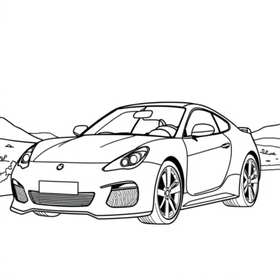 Voitures à colorier pour enfants amusants