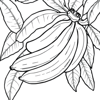 Coloriage de banane