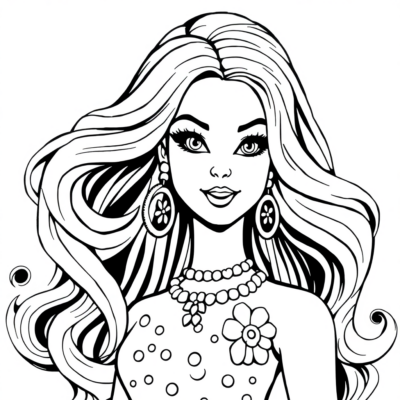 Coloriages Barbie à télécharger et imprimer