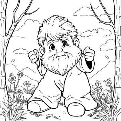 Livre de coloriage : Biskupin, livre de coloriage pour enfants