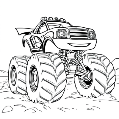 Blaze et les Méga-Machines Coloriage