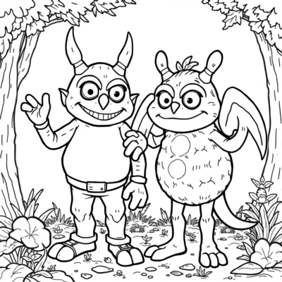 Bolek et Lolek Coloriage