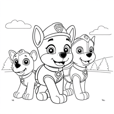 Chase Pat’ Patrouille Coloriage
