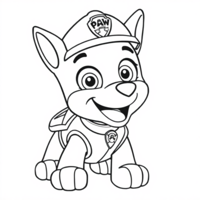 Chase la Pat’ Patrouille Colorier