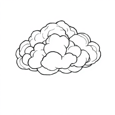 Nuage Coloriage