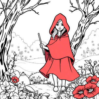 Petit Chaperon Rouge coloriage