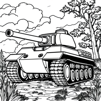Tank coloriage