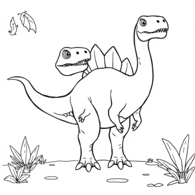 Livre de coloriage : dinosaure livre de coloriage pour enfants