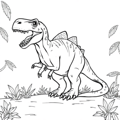 Colorier des dinosaures à imprimer