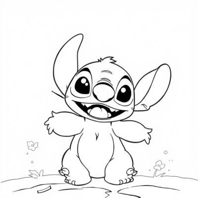 Disney Stich Coloriage à Imprimer