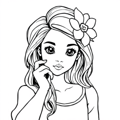 Pour Filles Coloriage
