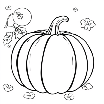 Citrouille Colorier à Imprimer