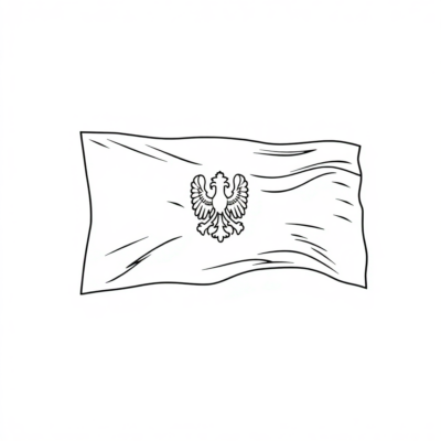 Dessin de la Drapeau Polonais