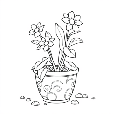 Livre de coloriage : casserole, coloriage pour enfants