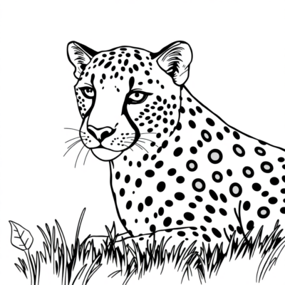 Colorier un guépard