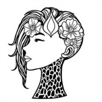 Tête de Livre de Coloriage pour Adultes