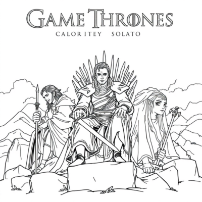 Coloriez: livre de coloriage Game of Thrones
