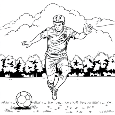 Livre de coloriage : coloriage de football