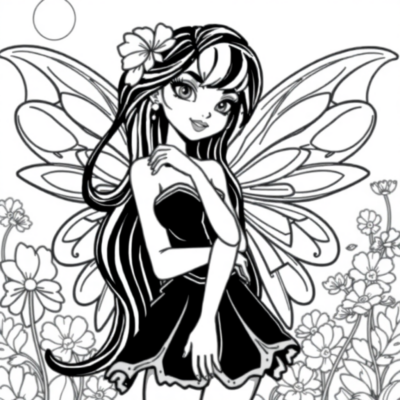 Livre de coloriage : jeux pour filles coloriages Winx