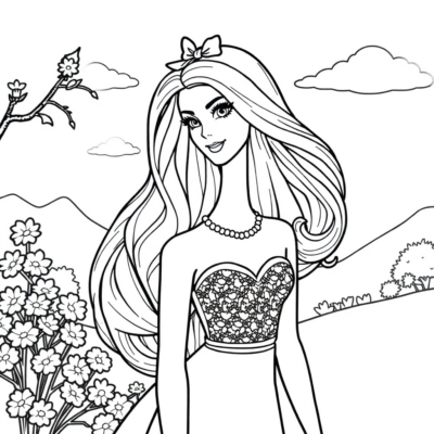Coloriage : jeux de coloriage Barbie