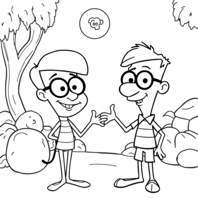 Livre de coloriage : jeux de coloriage Phinéas et Ferb