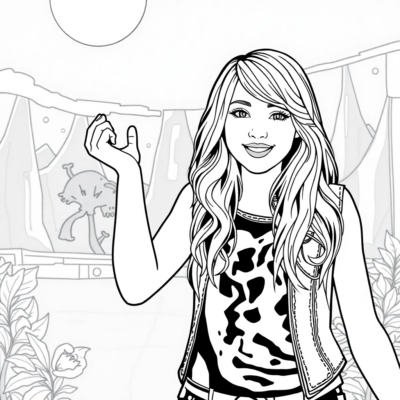 Livre de coloriage : jeux de coloriage Hannah Montana
