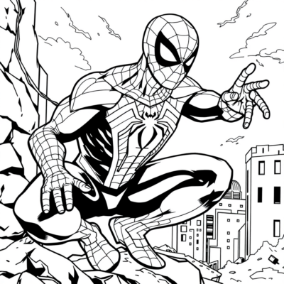 Livre de coloriage : coloriages de Spider-Man