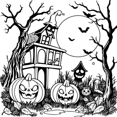 Coloriage d’Halloween