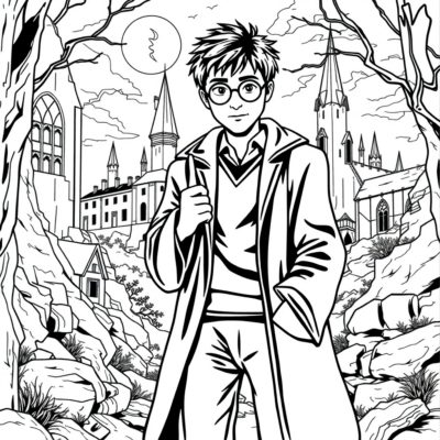Livre de coloriage : Harry Potter coloriages pour enfants