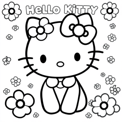 Livre de coloriage Hello Kitty