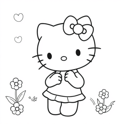 Livre de coloriage : hello kitty livre de coloriage