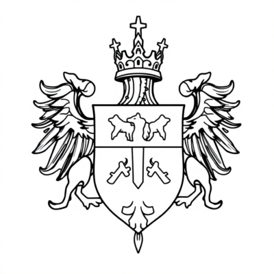 Livre de coloriage : le blason de Varsovie, livre de coloriage pour enfants