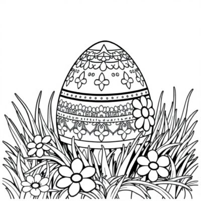 Oeufs de Pâques Coloriages