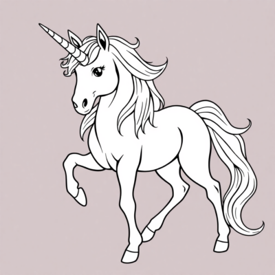 Dessins à Colorier Licorne