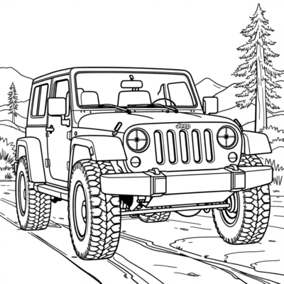 Coloriage Jeep