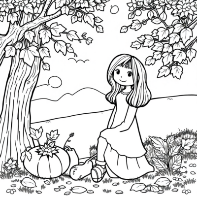 Feuilles d’automne : Coloriages pour enfants