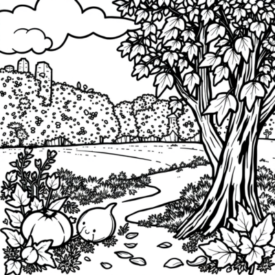 Livre de coloriage : coloriages d’automne à imprimer pour enfants