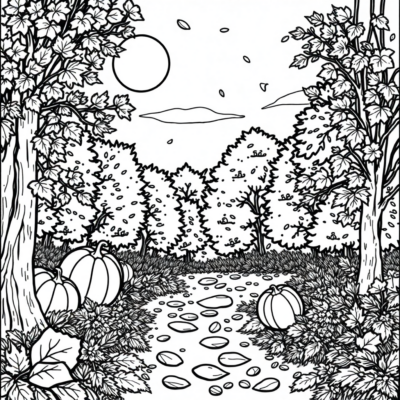 Coloriages d’automne à imprimer